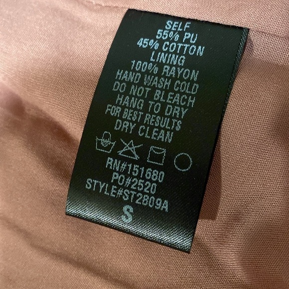 Storia Faux Leather Moto Jacket Size Small in Like New Condition - Picture 5 of 9
